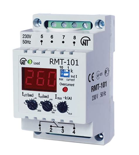 NOVATEK RMT-101 1-fázové proudové relé, přímé zapojení do 100A eMAReg ...