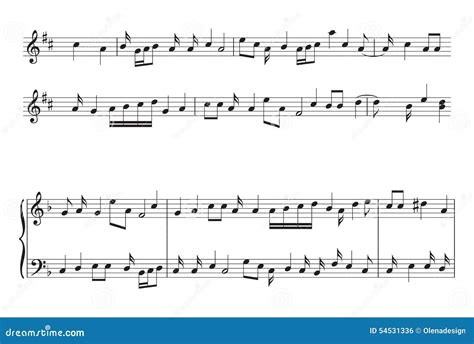 Grand Staff, Also Called Great Stave Vector Illustration ...