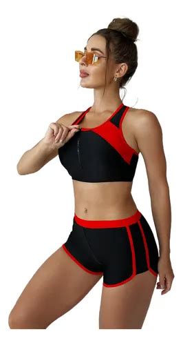 Traje De Baño Dividido Bikini Sexy Boxeador Conservador N Meses