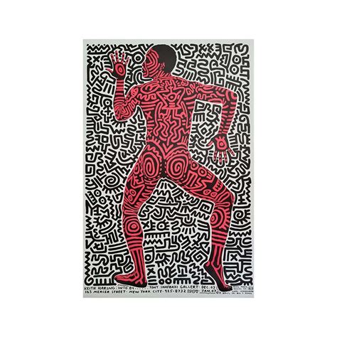 Keith Haring Keith Haring Safe Sex 1987 Original Poster Pop Art At 1stDibs