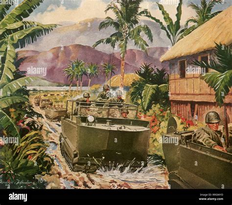 Studebaker Weasels On Pacific Island Stock Photo Alamy