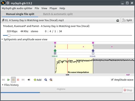 install mpsplt gtk  linux snap store
