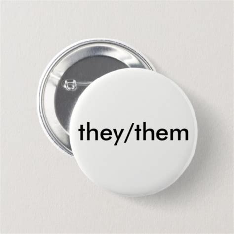 Theythem Pronoun Button Zazzle