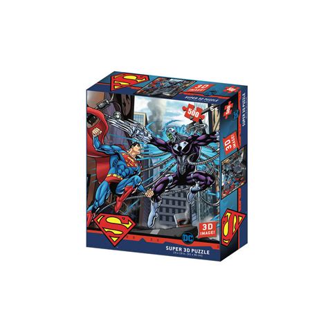 Puzzle Lenticular Dc Comics Superman Vs Brainiac