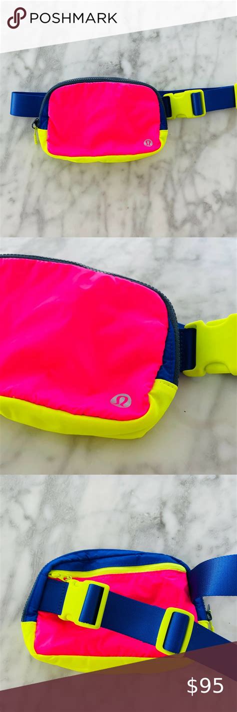 Lululemon Everywhere Belt Bag 1l Neon 2020 Rare Pink Highlightblueyellow Blue Highlights