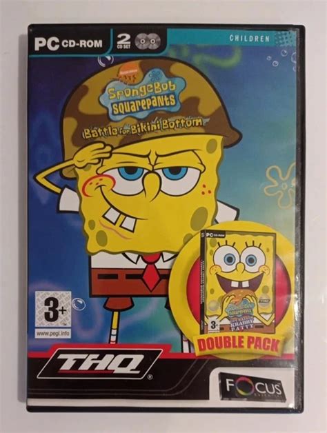 SPONGEBOB SQUAREPANTS 2 PC Game Battle For Bikini Bottom Operation Krabby Patty 7 98 PicClick UK