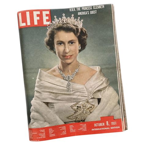 1951 Life Magazines Bound Volume Incl Queen Elizabeth Issue Aug Dec