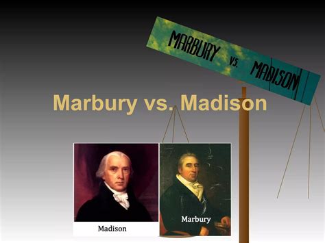 Marbury Vs Madison Ppt