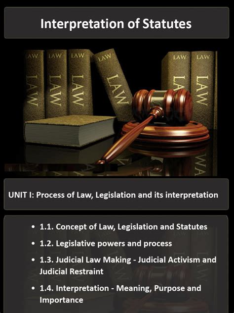 principles  statutory interpretation  statutory interpretation