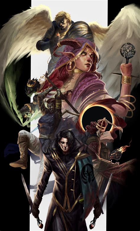 [OC] DnD party, art by me : r/characterdrawing