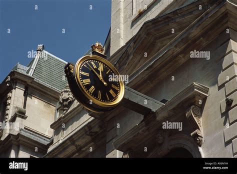 Clock Outside Church Of St Edmund The King And Martyr Lombard Street