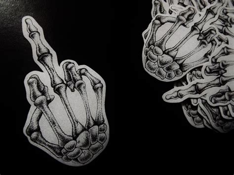 Fuck You Sticker Black Coast Illustration