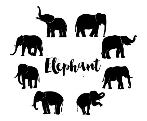 elefanten silhouette african elephant silhouette clip art