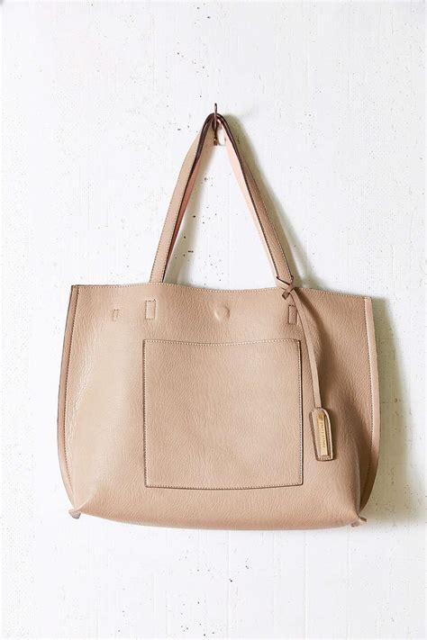 Urban Outfitters Reversible Faux Leather Tote In Pink Lyst