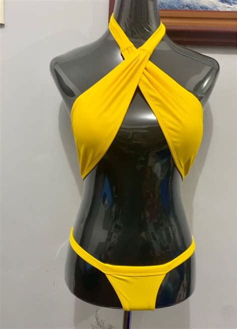Yellow Sexy Bikini Women S Fashion Swimwear Bikinis Swimsuits On Carousell