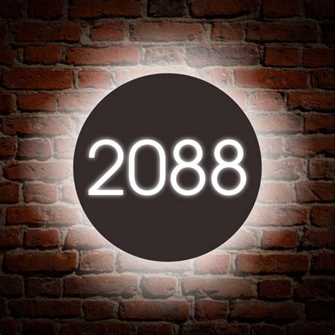 custom led  house number sign