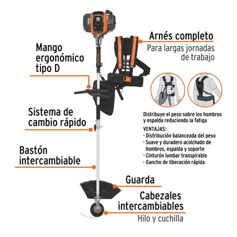 Ficha Tecnica Desbrozadora Multifuncional En A Gasolina Cc Truper