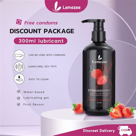 Lemezee 300ML Strawberry Lubricant Oil Anal Sex Lube Gel Health Water Based Lubricants Lazada PH