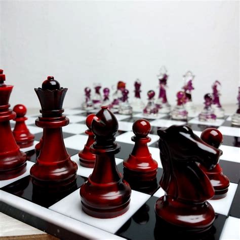 Luxury Chess Pieces Size Of King Cm Inches Custom Resin Chess Set