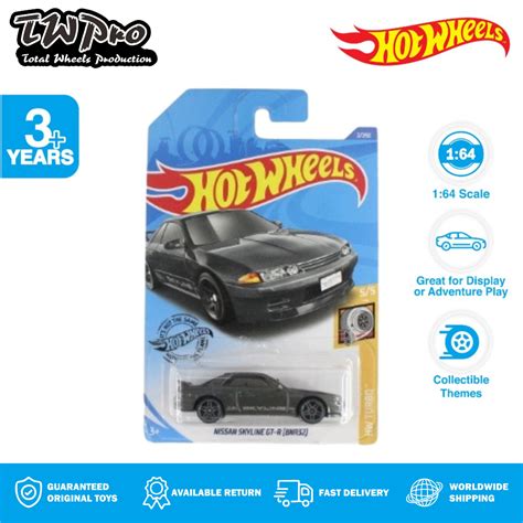 Jual Hot Wheels Reguler Nissan Skyline GT R BNR32 Black HW Turbo TWPro Shopee Indonesia