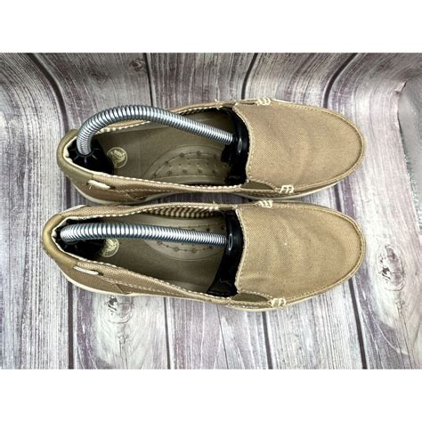 Crocs Walu Canvas Loafers Boat Shoes Slip On Womens Gem