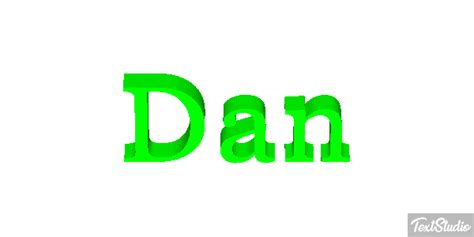 Dan Name Animated  Logo Designs