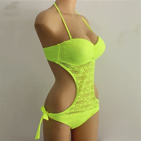 Sexy Solid One Piece Bikini Colors On Luulla