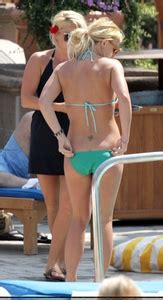 Retro Britney Spears In A Bikini Poolside At Ritz Carlton Marina Del