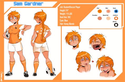 SAM GARDNER Character Sheet By Samasan Hentai Foundry