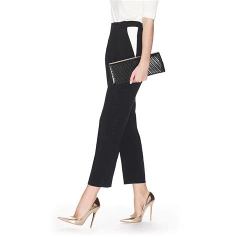 Jimmy Choo Anouk Nude Mirror Leather Point Toe Pumps Shoes Post