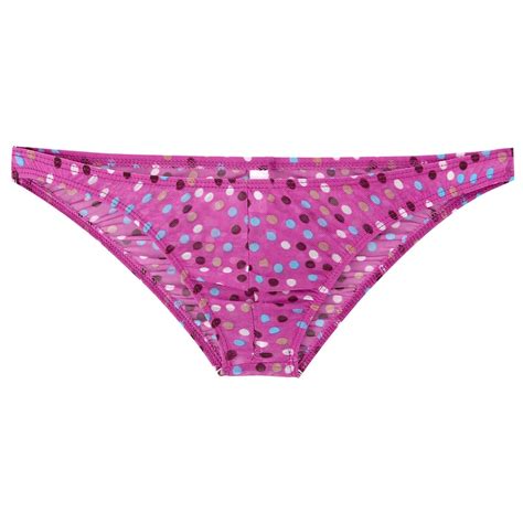 Jual PREORDER Sexy Mens Lingerie Sissy Panties Sexy Bikini Briefs See Through Underwear Printed