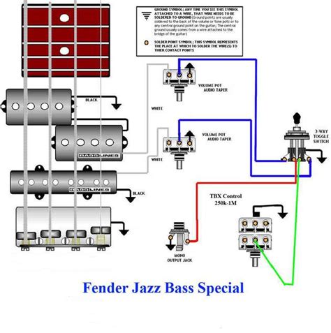 Fender Jazz Bass Special Wiring Diagram