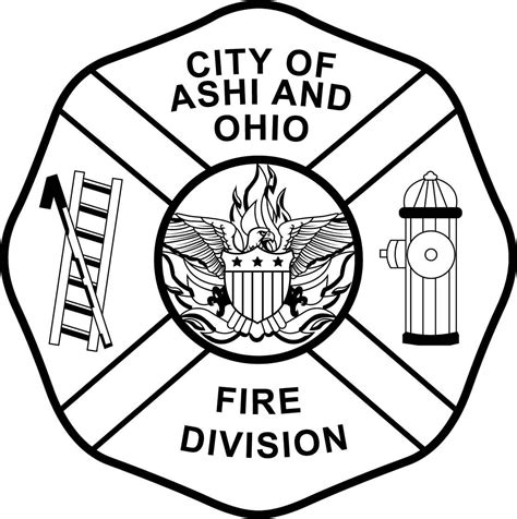 Artstation City Of And Ashi Ohio Fire Division Patch Vector File