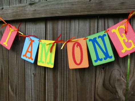 First Birthday Banner 1st Banner Happy Birthday Decor - Etsy