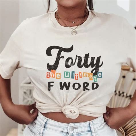 Retro 40th Birthday Svg Forty The Ultimate F Word Svg 40th Etsy