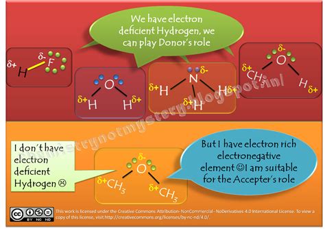 Chemistry What Are Hydrogen Bond Accepter And Hydrogen Bond Donor