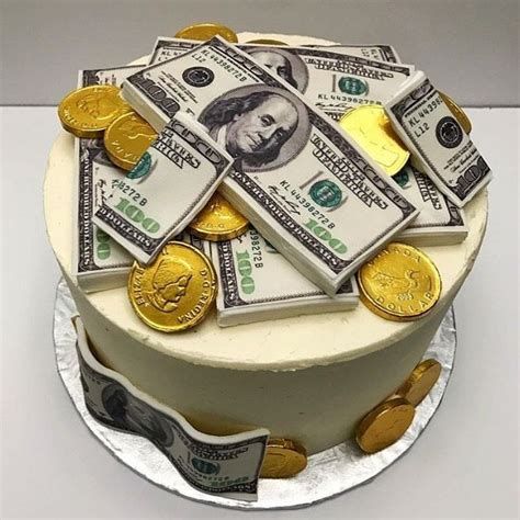 Creative Edible Money Cake With Gold And Cash