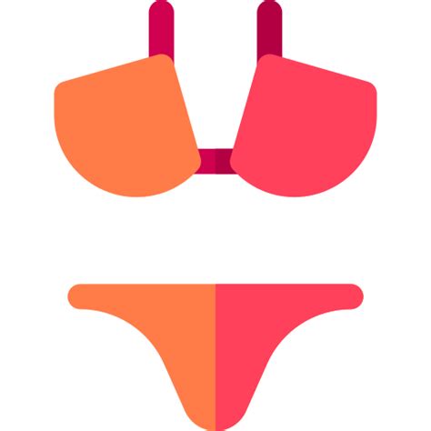 Bikini Basic Rounded Flat Icon
