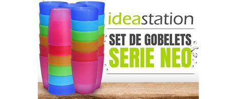 Idea Station Neo Gobelet Plastique Reutilisable X Ml Couleur