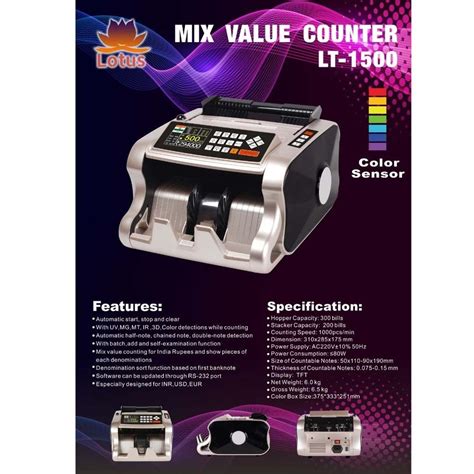 Lt1500 Mix Value Currency Counting Machine Model Name Number Lt 500 At Rs 10000 In Mumbai