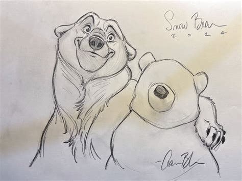 Snow Bear Aaron Blaise Original Drawing The Art Of Aaron Blaise