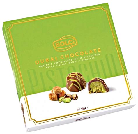 Конфеты Bolci Dubai Chocolate «Кадаиф» с фисташковой начинкой в ...