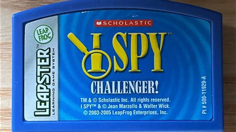 Scholastic I Spy Challenger Leapster Full Soundtrack Youtube