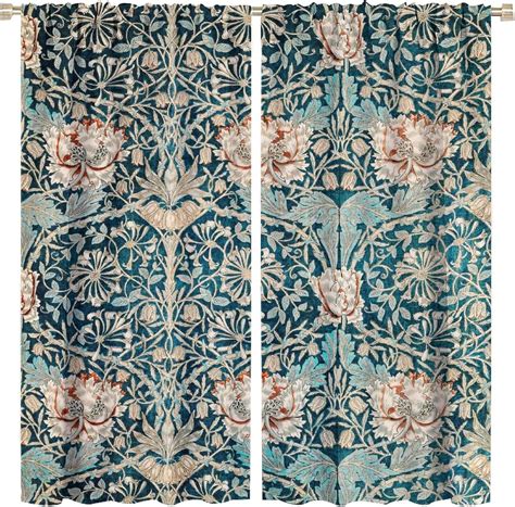 Amazon.com: Natural Gothic Creation Curtains with Fine Cyan William