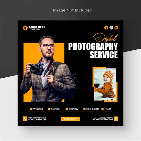premium psd photography studio social media post  photography