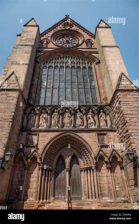 The South Door Of Lichfield Cathedral With Its Wonderful Gothic