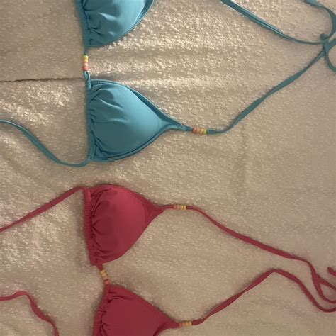 CITY BEACH Beaded Triangle Bikini Tops Size Depop