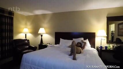 Babe In Fishnet Stockings Eats Cum After Interracial Threesome