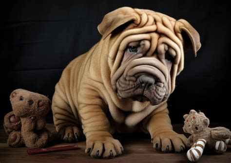 Premium Ai Image Shar Pei