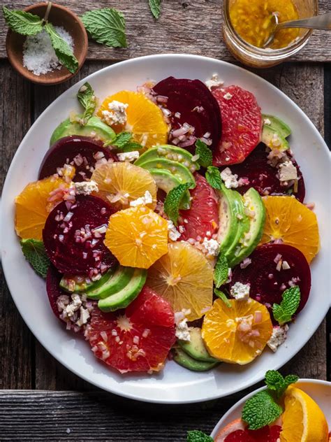 Roasted Beet Salad With Avocado And Citrus Recipe